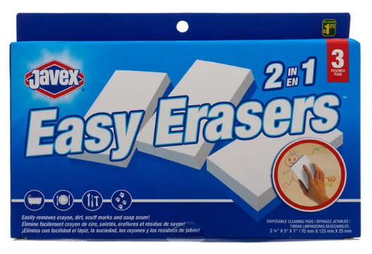 Javex Easy Erasers - Pack of 3